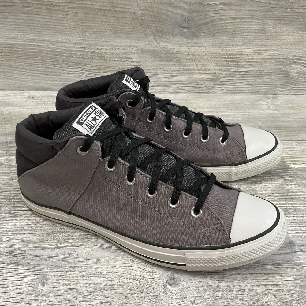 Converse Chuck Taylor All Star High Street Mid Gray Shoes Mens Size 12 148387F